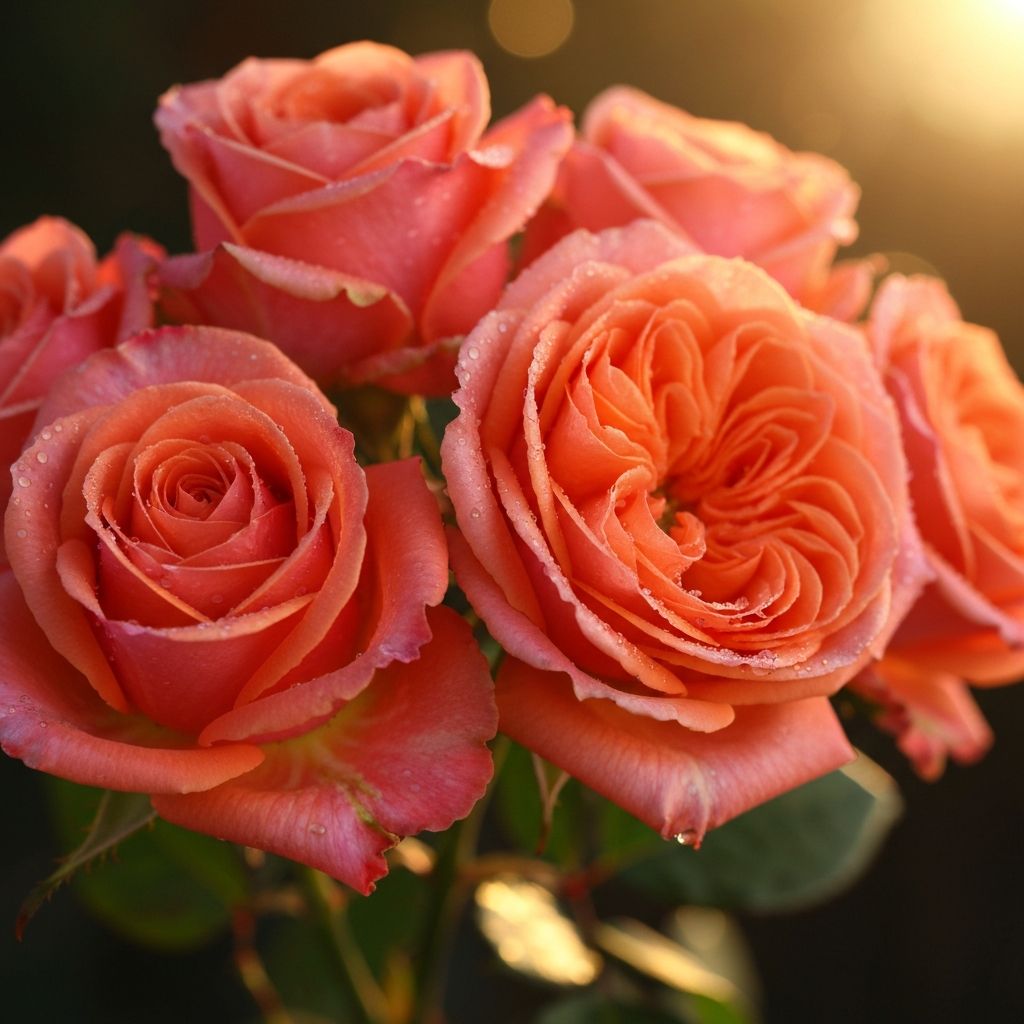 Beautiful garden flowers